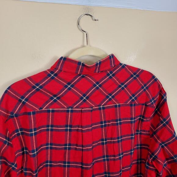 Heritage Red Plaid Flannel Slim Fit Button Down Size XL - Picture 6 of 11
